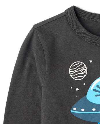 Baby And Toddler Boys Space Axolotl Graphic Tee