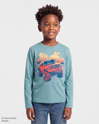 Boys Monster Truck Graphic Tee - S/D STORMWATER