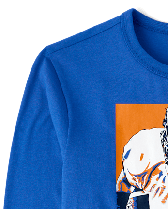 Boys Football Player Graphic Tee