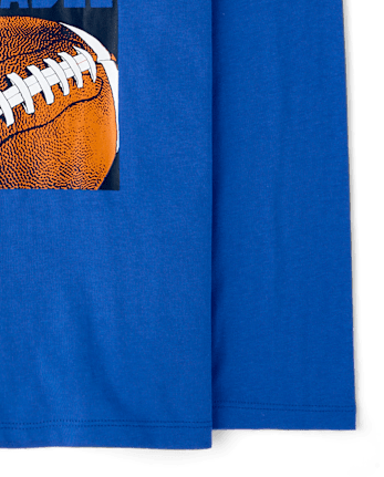 Boys Football Player Graphic Tee - ICE COBALT CL