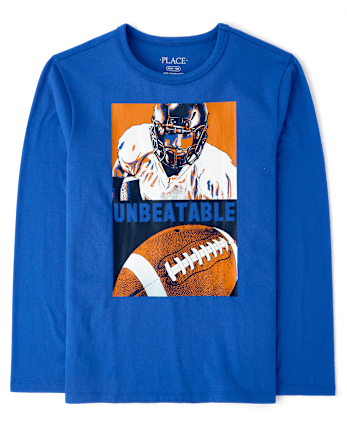 Boys Football Player Graphic Tee