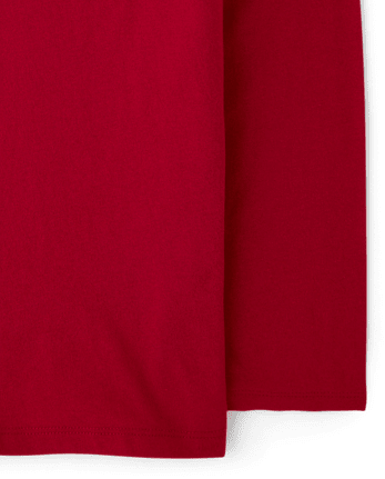 Kids Matching Family Christmas Merry Graphic Tee - RED OCHRE