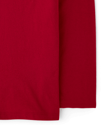 Kids Matching Family Christmas Merry Graphic Tee - RED OCHRE