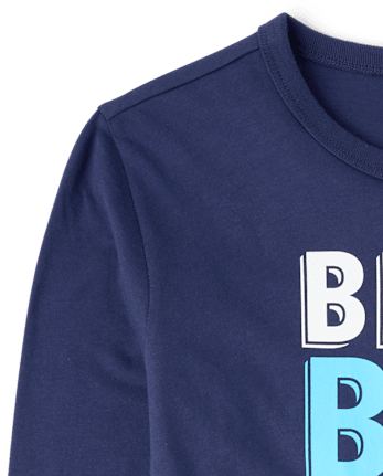 Boys Best Big Bro Ever Graphic Tee - THUNDER BLUE