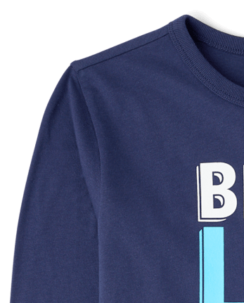 Boys Best Lil' Bro Ever Graphic Tee - THUNDER BLUE
