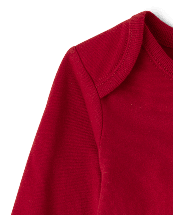 Baby Cousin Crew Graphic Bodysuit - RED OCHRE