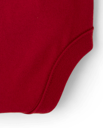 Baby Cousin Crew Graphic Bodysuit - RED OCHRE