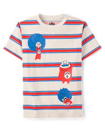 Boys Dr. Seuss Cat In The Hat™ Striped Graphic Tee - HAY STACK