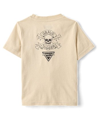 Baby And Toddler Boys Monster Jam™ Front And Back Graphic Tee