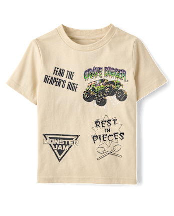 Baby And Toddler Boys Monster Jam™ Front And Back Graphic Tee