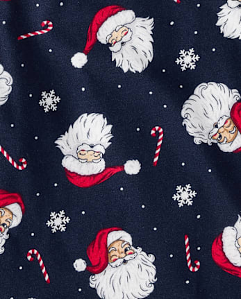 Mens Matching Family Santa's Social Club Cotton Pajamas