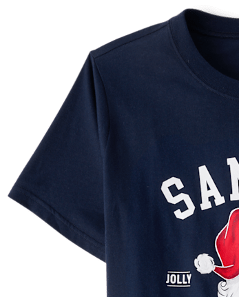 Mens Matching Family Santa's Social Club Cotton Pajamas