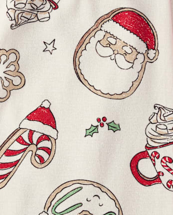 Kids Milk And Cookies Snug Fit Cotton Pajamas