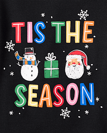 Kids Matching Family Glow Tis' The Season Snug Fit Cotton Pajamas