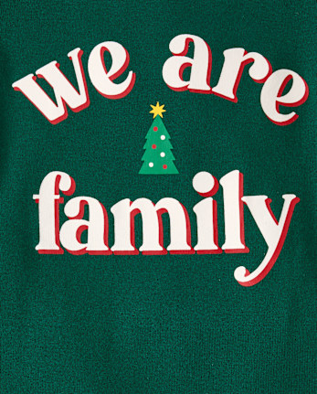 Kids Matching Family We Are Family Snug Fit Cotton Pajamas