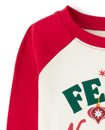 Kids Matching Family Feliz Navidad Snug Fit Cotton Pajamas - SPRUCESHAD