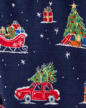 Kids Matching Family Home For The Holidays Snug Fit Cotton Pajamas
