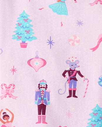 Girls Nutcracker Snug Fit Cotton Pajamas