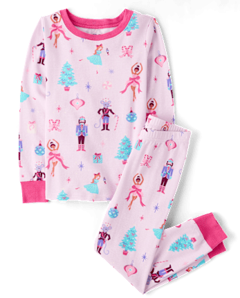 Girls Nutcracker Snug Fit Cotton Pajamas
