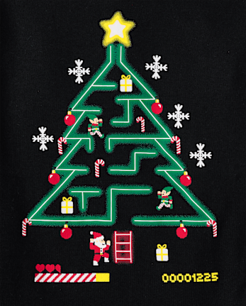 Boys Glow Christmas Video Game Snug Fit Cotton Pajamas