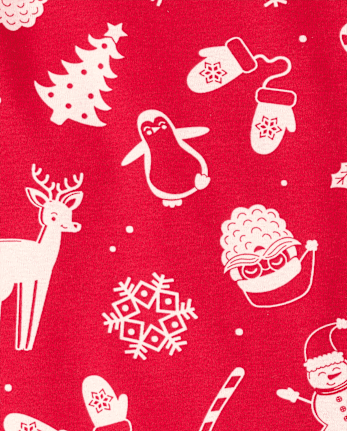 Baby And Toddler Matching Family Christmas Icon Snug Fit Cotton Pajamas