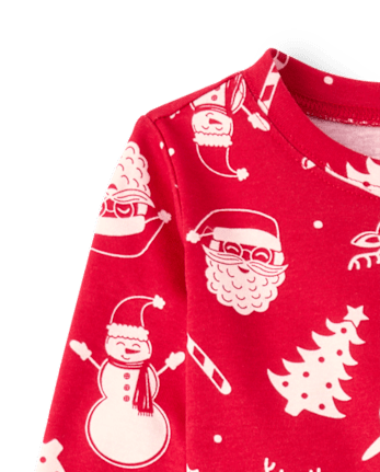 Baby And Toddler Matching Family Christmas Icon Snug Fit Cotton Pajamas