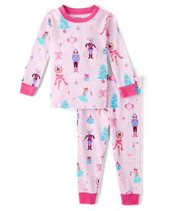 Baby And Toddler Girls Nutcracker Snug Fit Cotton Pajamas