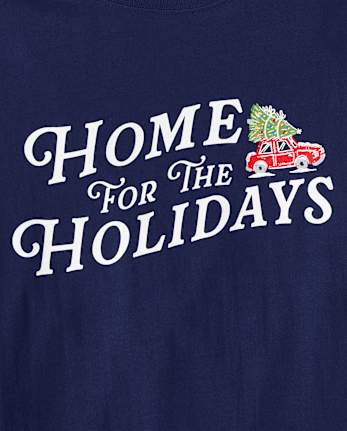Adult Matching Family Home For The Holidays Cotton Pajamas