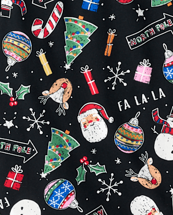 Adult Matching Family Glow Tis' The Season Cotton Pajamas