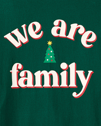 Adult Matching Family We Are Family Cotton Pajamas