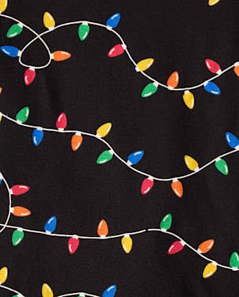 Adult Matching Family Christmas Lights Pajamas