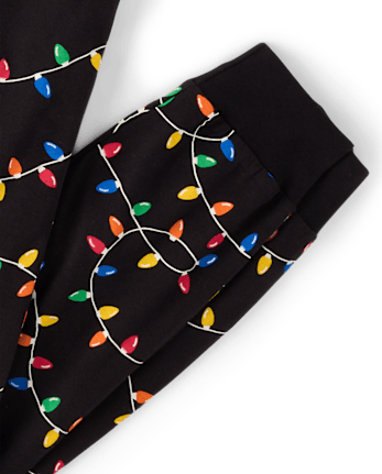 Adult Matching Family Christmas Lights Pajamas