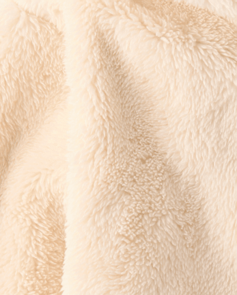 Toddler Girls Heavyweight Sherpa Zip Up Hoodie - FRAPPE