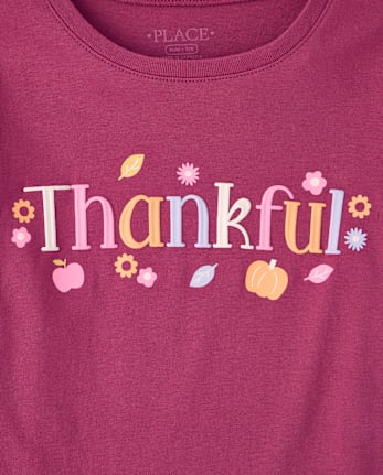 T-shirt graphique pour filles reconnaissantes