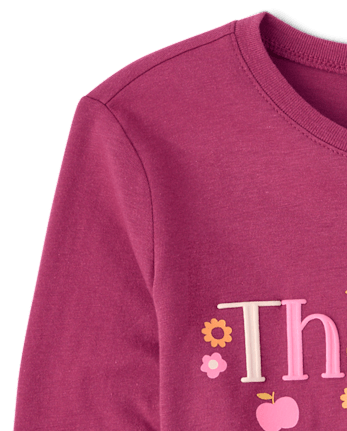 T-shirt graphique pour filles reconnaissantes