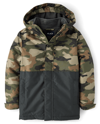 Boys Print Colorblock 3 In 1 Jacket - TENT
