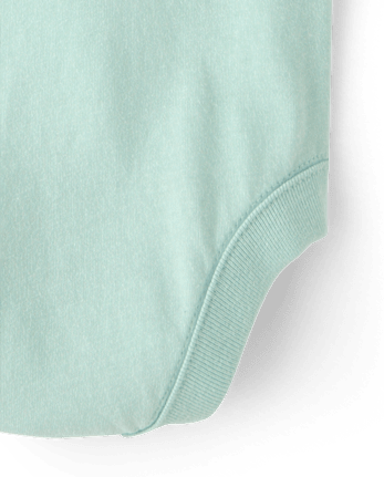 Baby Christmas Reindeer Graphic Bodysuit - MINT CREAM