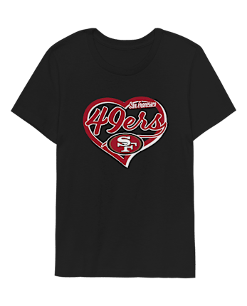 Girls NFL™ San Francisco 49ers Graphic Tee - BLACK