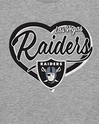 Girls NFL™ Las Vegas Raiders Graphic Tee - S/D GRAY OWL