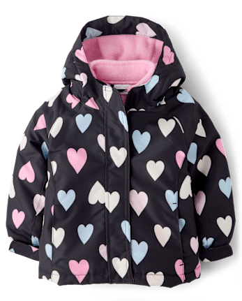 Toddler Girls Heart 3 In 1 Jacket