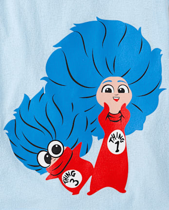 Girls Dr. Seuss Cat In The Hat™ Graphic Tee - BLUE AIR