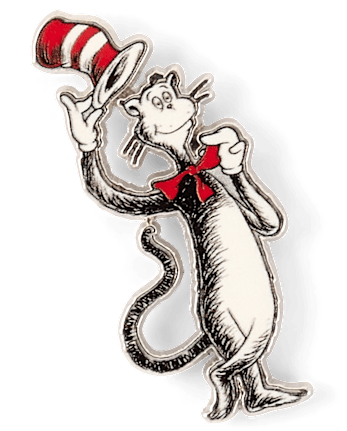 Girls Dr. Seuss Cat In The Hat™ Pin 4-Pack - MULTI CLR