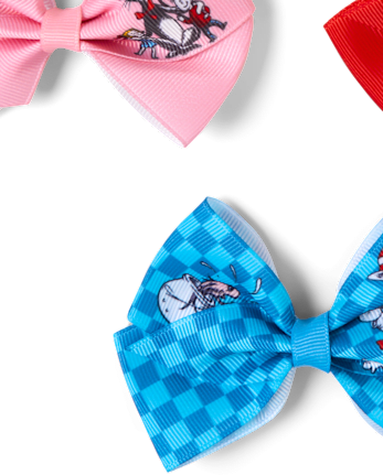 Girls Dr. Seuss Cat In The Hat™ Bow Hair Clip 7-Pack - MULTI CLR