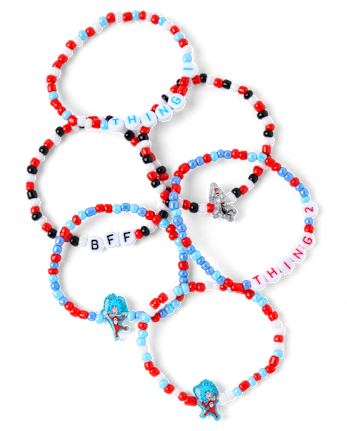 Bracelet de perles Dr. Seuss Chat chapeauté™ pour filles (lot de 6) - MULTI CLR