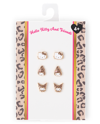 Girls Hello Kitty® And Friends Earrings 3-Pack