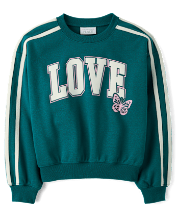 Girls Graphic Premium Fleece Sweatshirt