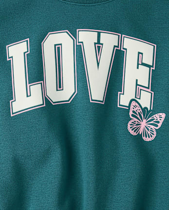 Girls Graphic Premium Fleece Sweatshirt