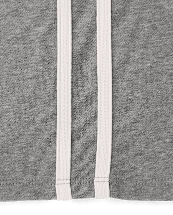 Girls Side Stripe Premium Fleece Wide Leg Sweatpants