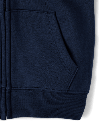 Sweat à capuche zippé en polaire premium avec rayures latérales graphiques pour filles