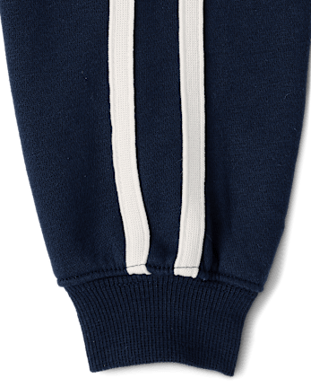 Sweat à capuche zippé en polaire premium avec rayures latérales graphiques pour filles